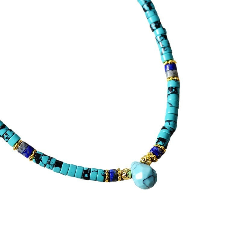 Natural Stone, Jade, Teardrop Necklace