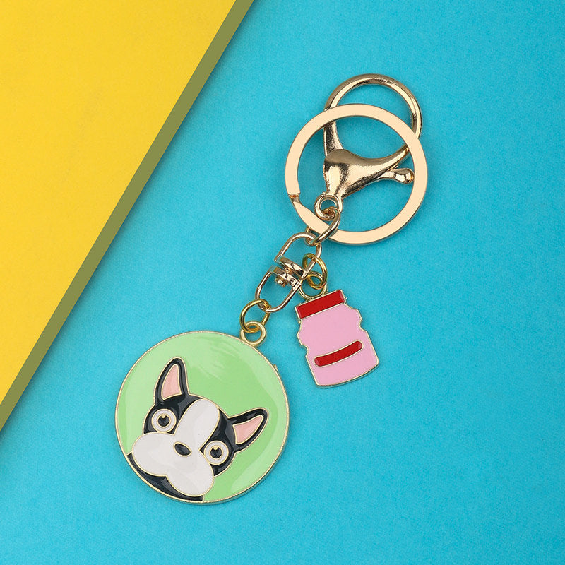 Couple's Exquisite Personality Pendant Keychain