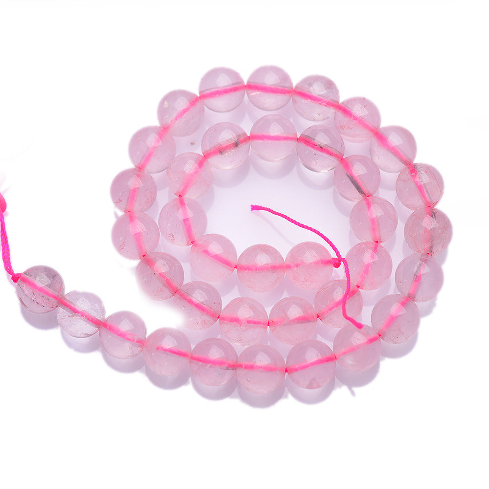 East China Sea Natural Crystal Raw Stone Polished Round Beads Handmade DIY Beaded Jewelry