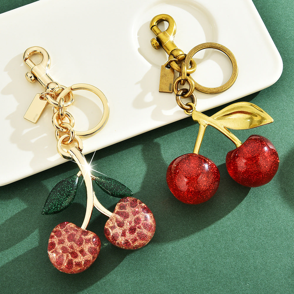 Cherry Keychain Handbag Pendant Women's Bag Ornament