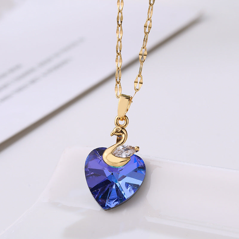 Elegant Gold Plated, Heart Of The Sea Pendant