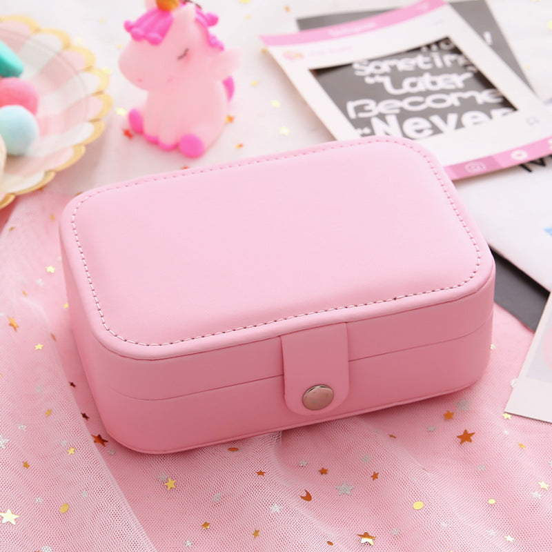 Cartoon Children Portable Jewelry Flannel Jewelry Box