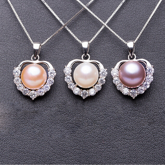 Beautiful Heart-shaped, Freshwater Pearl Pendant