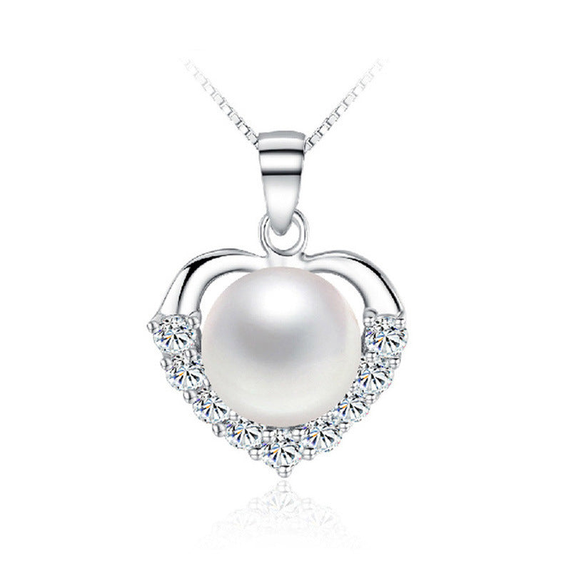 Beautiful Heart-shaped, Freshwater Pearl Pendant