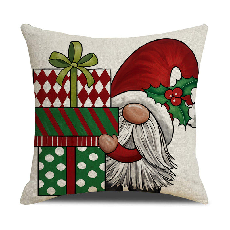 Christmas Pillow Red Combination Throw Pillowcase