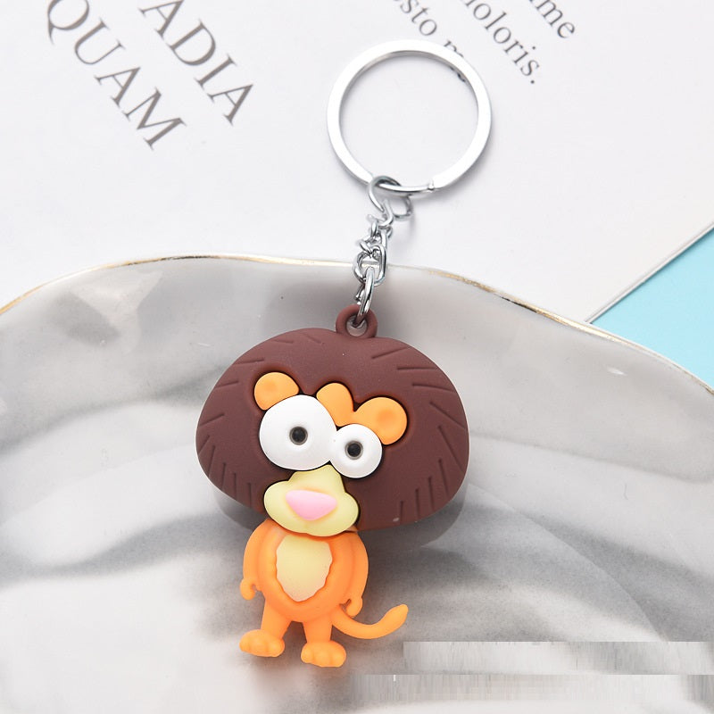 New Big Eye Animal Doll Big Eye Monkey Keychain