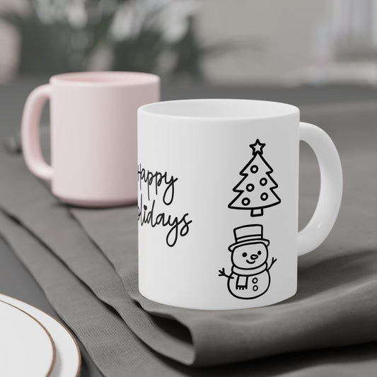 Large Holiday Ceramic Mugs (20oz)