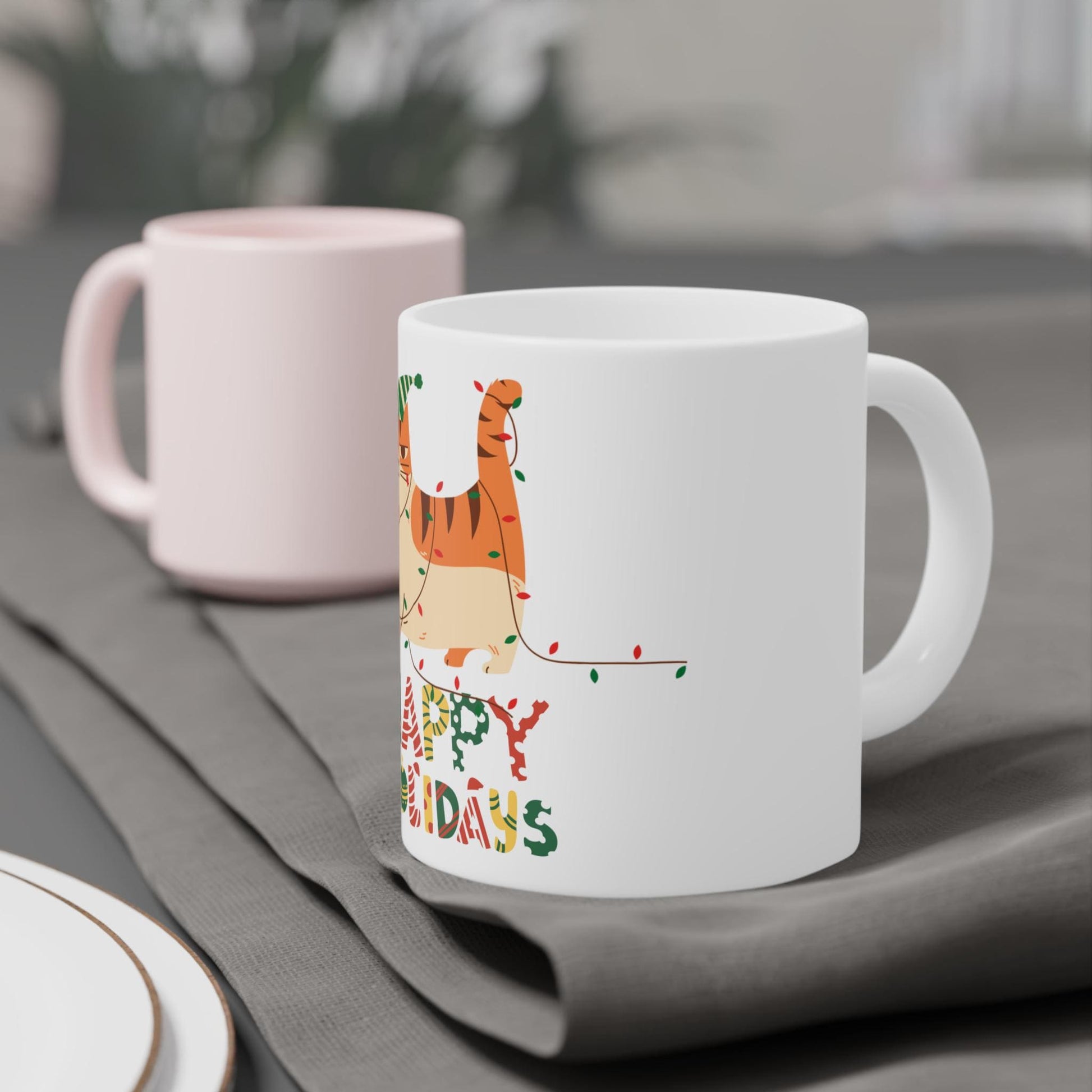 Large Holiday Ceramic Mugs (20oz)